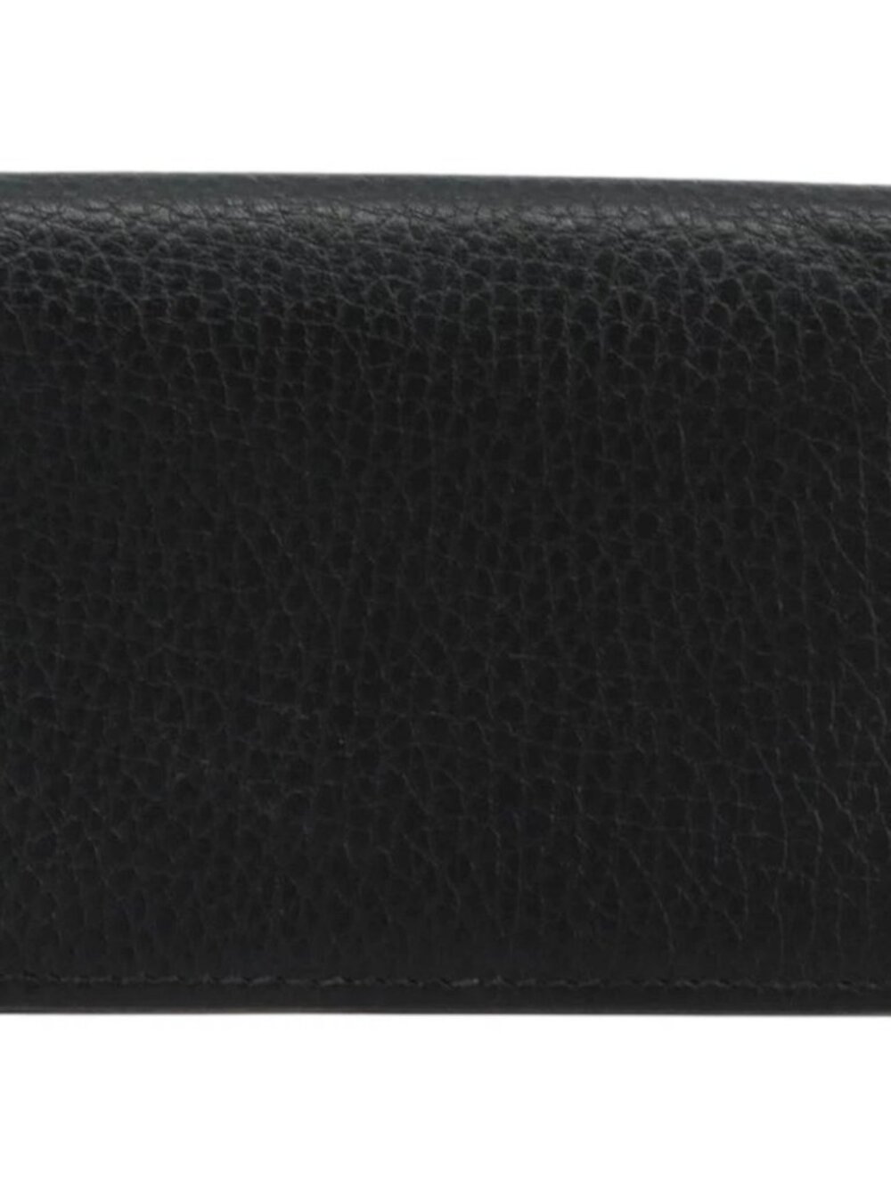 GUCCI GG Marmont Bifold Wallet Leather Black Gold 456126 Auth bs35602 - Picture 2 of 15